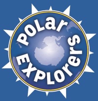 Polar Explorers LOGO (Blue Background)